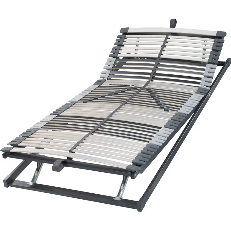 Badenia Federholzrahmen Trio 44 KF- Kopf-und Fußteil manuell verstellbar, 7 Zonen Lattenrost 100 x 200 cm