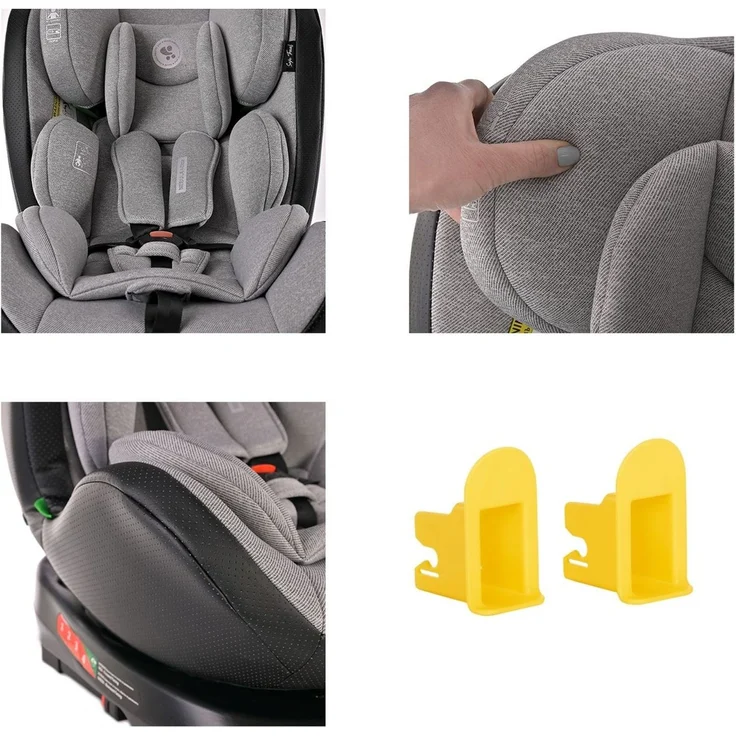 Lorelli i-Size Kindersitz Nebula (40-150cm) Isofix, 360° drehbar, verstellbar schwarz – Bild 4