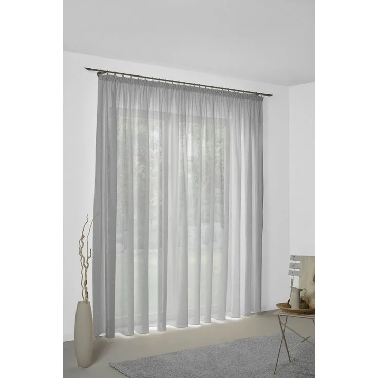 Wirth Vorhang Sunday (1 St), Kräuselband, halbtransparent, Jacquard, nach Maß