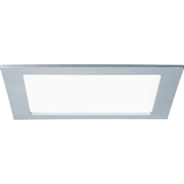 Paulmann No. 92078 Einbaupanel LED eckig 18W 4000K Chrom matt IP44 spritzwassergeschützt