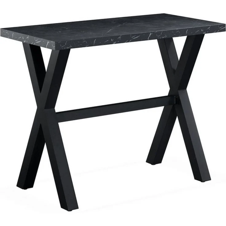 DUBI Möbel Bartisch LOTTE, schweres 4-Fuß oder X-Gestell, Metallgestell, Holztischplatte aus MDF – Bild 4