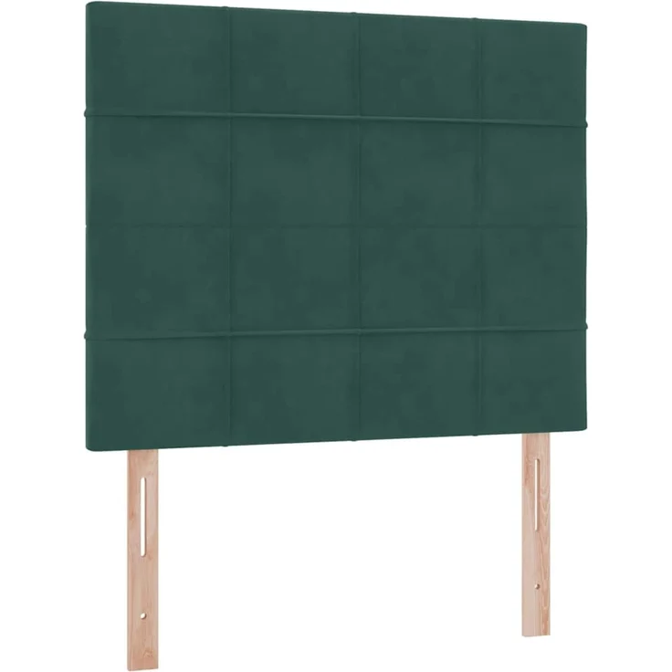vidaXL Aufbewahrungsbett mit Matratze Dunkelgrün 120 x 190 cm Samt 3372018 – Bild 9