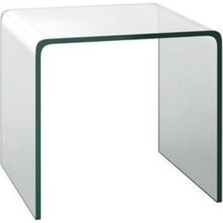 COSTWAY Couchtisch, Beistelltisch Glas, U-förmig, 45x45x41cm – Bild 6