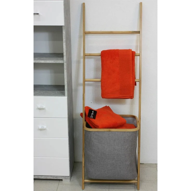 HTI-Living Stilvolle 2-in-1 Lösung Wäscheleiter mit Wäschesack – Bild 2