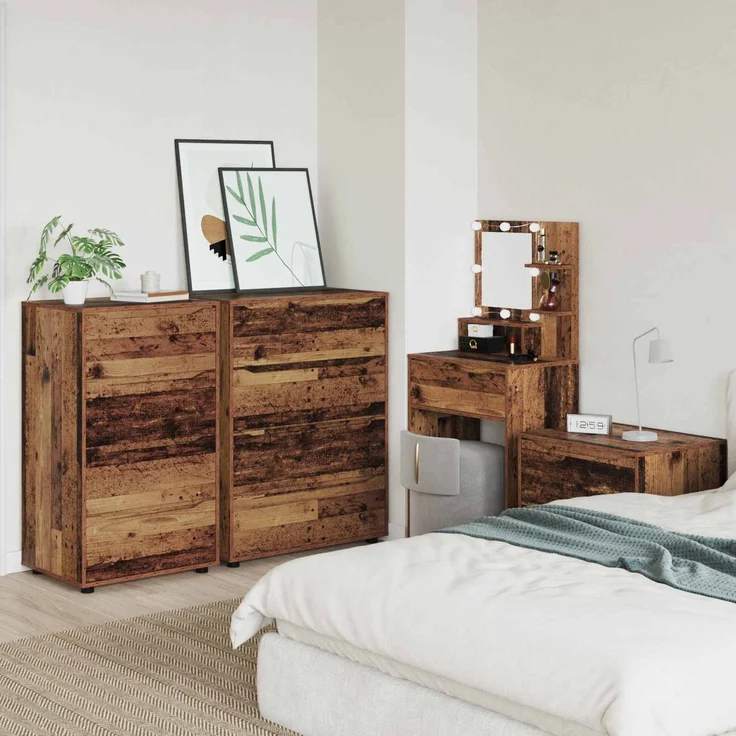 vidaXL Stauraumschränke 60 x 48 x 105 cm Holzwerkstoff Altholz 3406243 – Bild 4