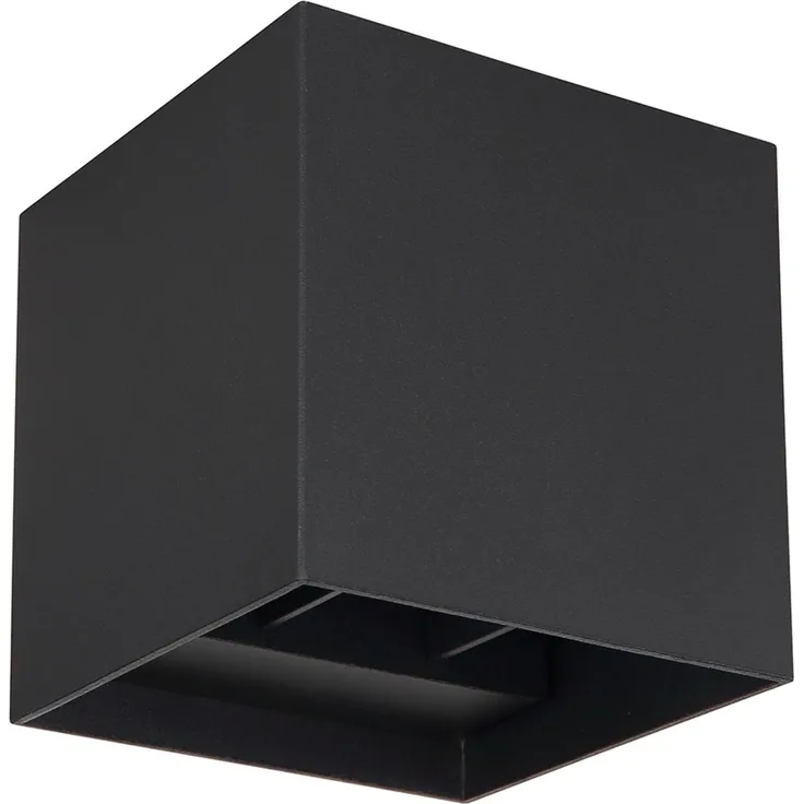 LED Außen-Wandleuchte, Aluminium, schwarz, IP54