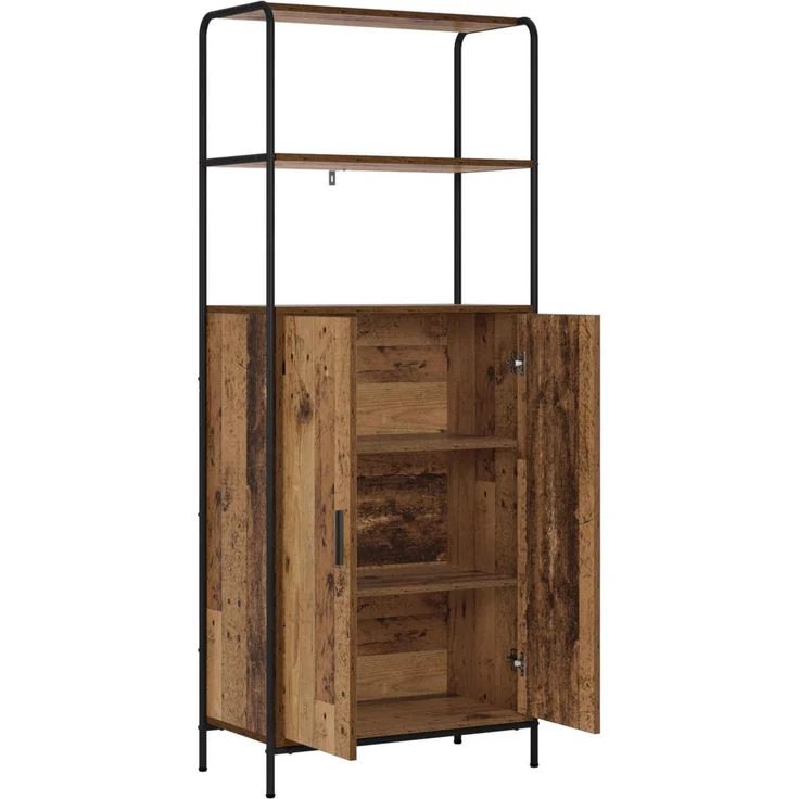 vidaXL Highboard Altholz 40 x 33 x 161 cm Holzwerkstoff 8013876 – Bild 3
