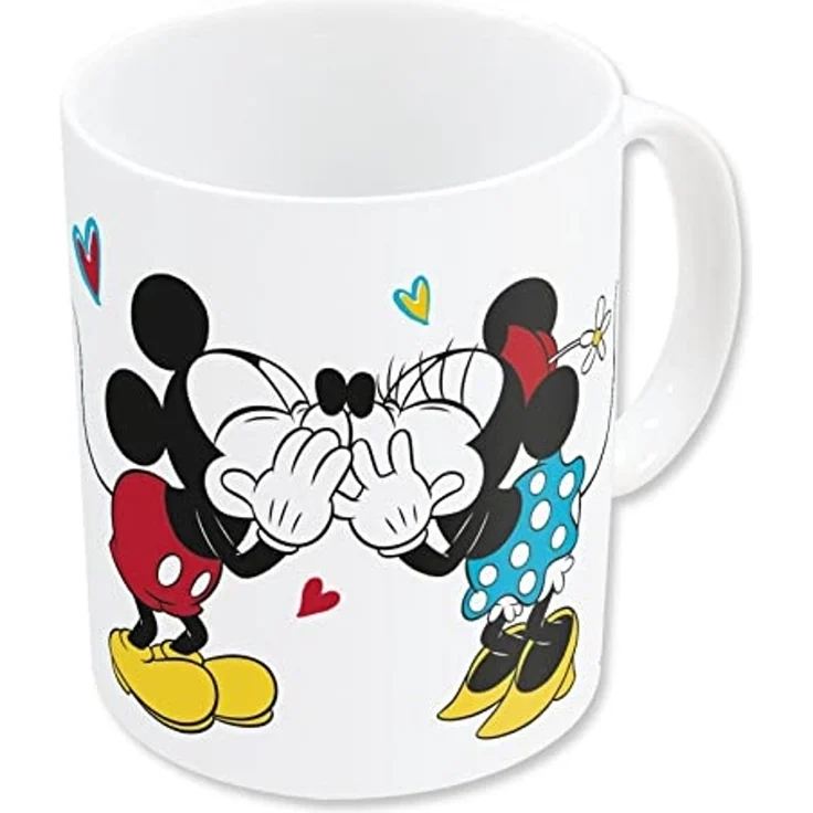 Disney Mickey Mouse Tasse Minnie & Mickey Mouse Love Tasse, 325 ml, Keramik – Bild 4