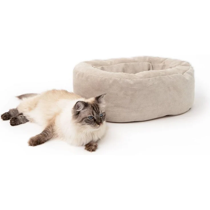 LucyBalu Tierbett DINGHY Katzenbett waschbar, Katzen Schlafplatz, Katzenkissen – Bild 1