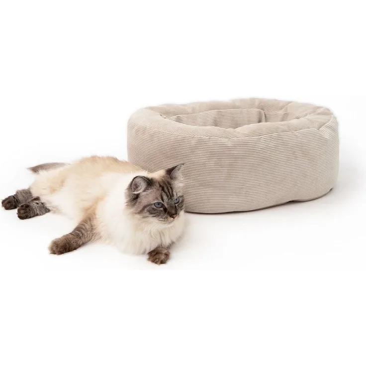 LucyBalu Tierbett DINGHY Katzenbett waschbar, Katzen Schlafplatz, Katzenkissen
