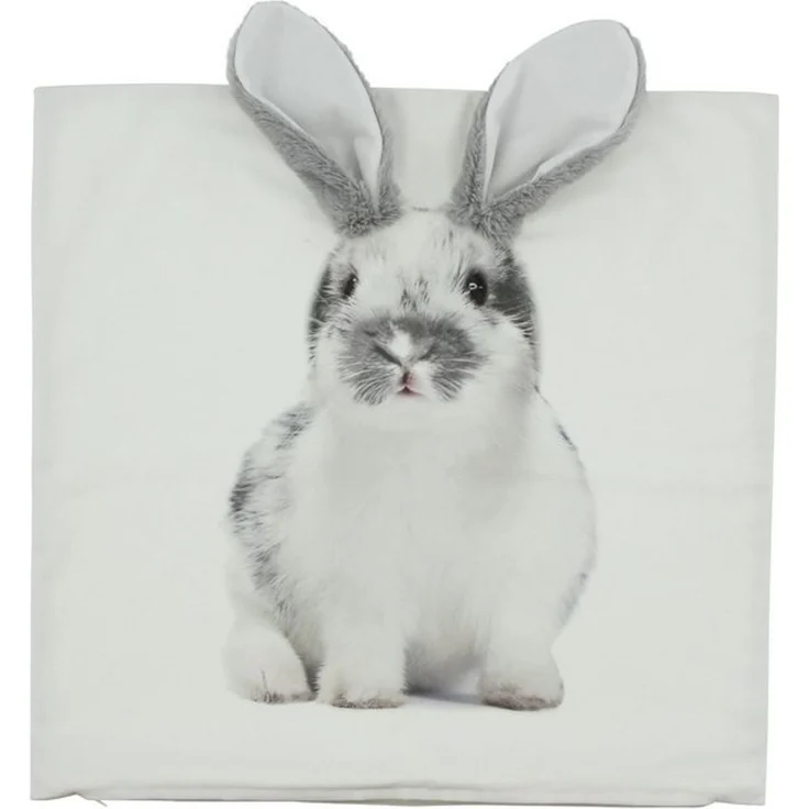 Dekoleidenschaft Kissenhülle "Hase" verschiedene Modelle, 45x45 cm, Zierkissenbezug, Kissenbezug, Osterdekoration, Zierkissenhülle mit Ostermotiv, Kuschelkissenhülle – Bild 4