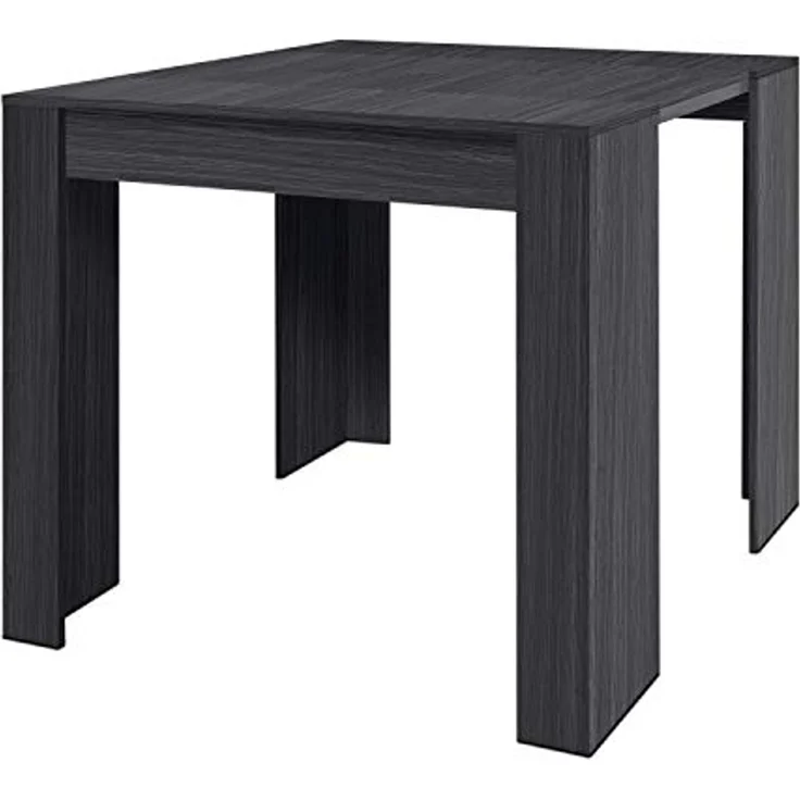 Multifunktionaler ausziehbarer Konsolentisch in Aschgrau, Maße 90 x 78 x 51 cm – Bild 4