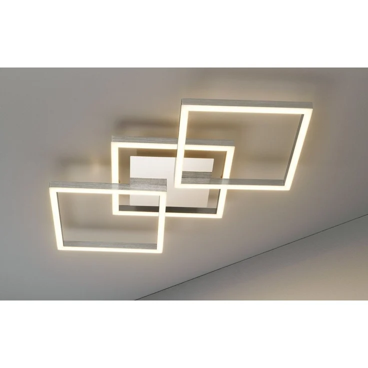 casa NOVA LED Deckenleuchte JALU, 3-flammig, Breite 76 cm, Aluminium, Dimmfunktion, LED fest integriert, LED Deckenlampe – Bild 2