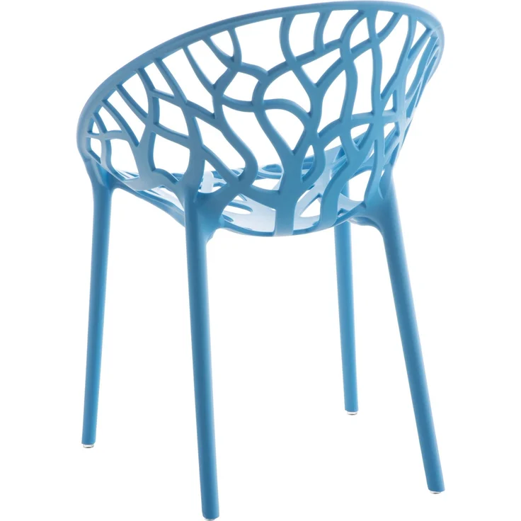CLP 2er Set Gartenstuhl Hope, Modernes Design, Wetterfest, Stapelbar, Mit Armlehnen,blau – Bild 5