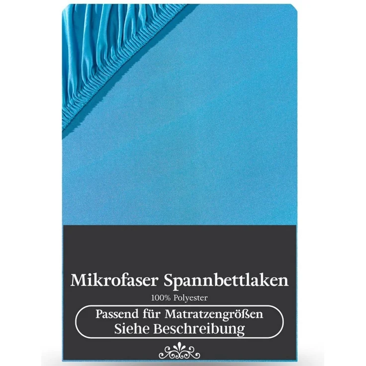 Visaggio Spannbettlaken Mikrofaser Spannbetttuch Bettlaken 90x200 140x200 180x200 200x220, Microfaser, Gummizug: rundum, viele Größen und Farben, Steghöhe 30 cm für Matratzenhöhen bis 22 cm – Bild 2