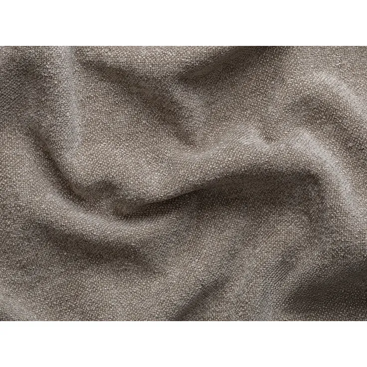 Vente-unique - CALESO Sofa Stoff Schokoladenbraun - B 163 cm x H 69,5 cm x L 284 cm – Bild 4