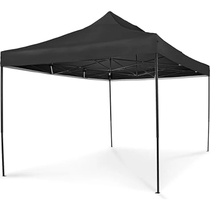 All Seasons Gazebos 3x4. 5m vollständig wasserdichtes Faltpavillon - Schwarz – Bild 3