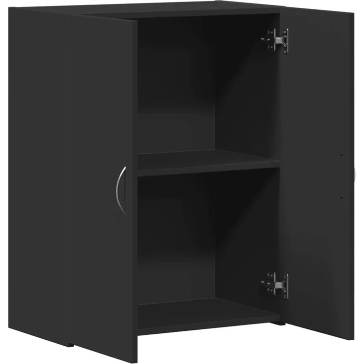 vidaXL Aktenschrank Schwarz 60x32x77,5 cm Holzwerkstoff 840766 – Bild 7