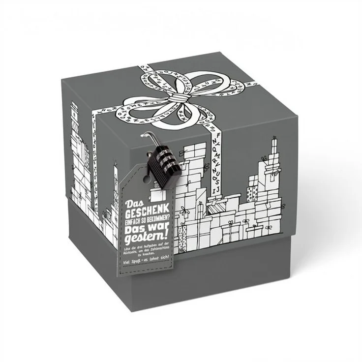 SURPRISA Geschenkbox mit Rätsel und Schloss – Bild 4