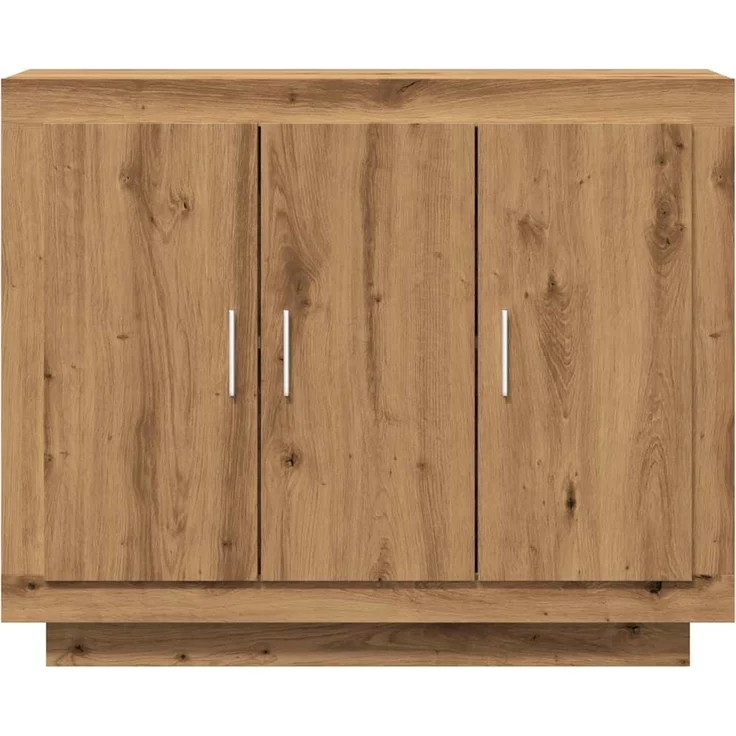 vidaXL Sideboard Artisan-Eiche 92x35x75 cm Holzwerkstoff 856865 – Bild 3