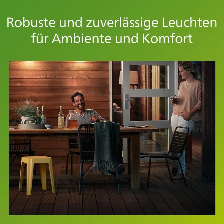Philips Kylis Wandleuchte 25 W GU10 ohne Leuchtmittel Wandbeleuchtung für den Außenbereich Schwarz Metall IP44 Terrasse Garten I – Bild 5