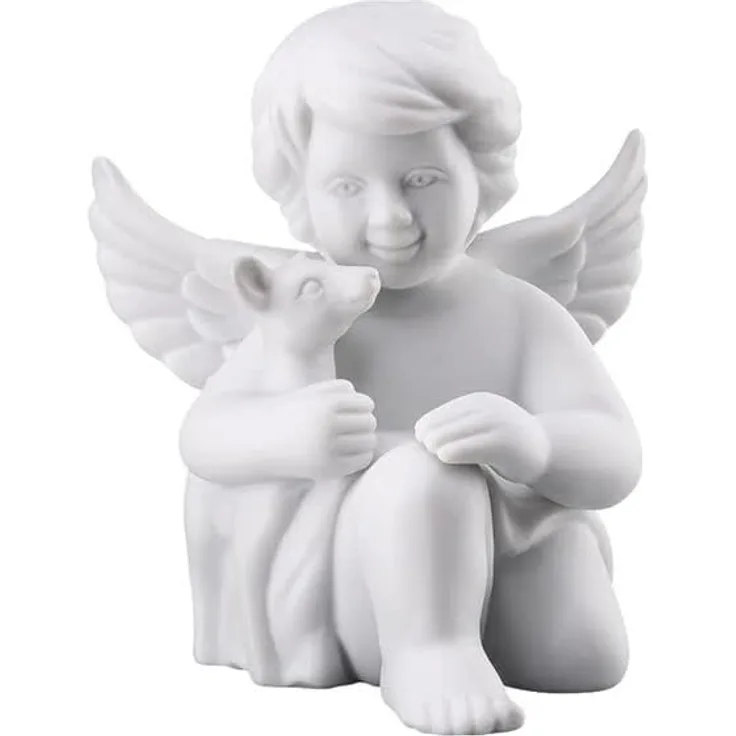 Rosenthal Selection Engel mit Bambi Klein Weiss Matt