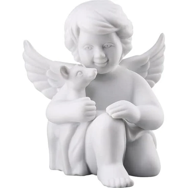 Rosenthal Selection Engel mit Bambi Klein Weiss Matt – Bild 1