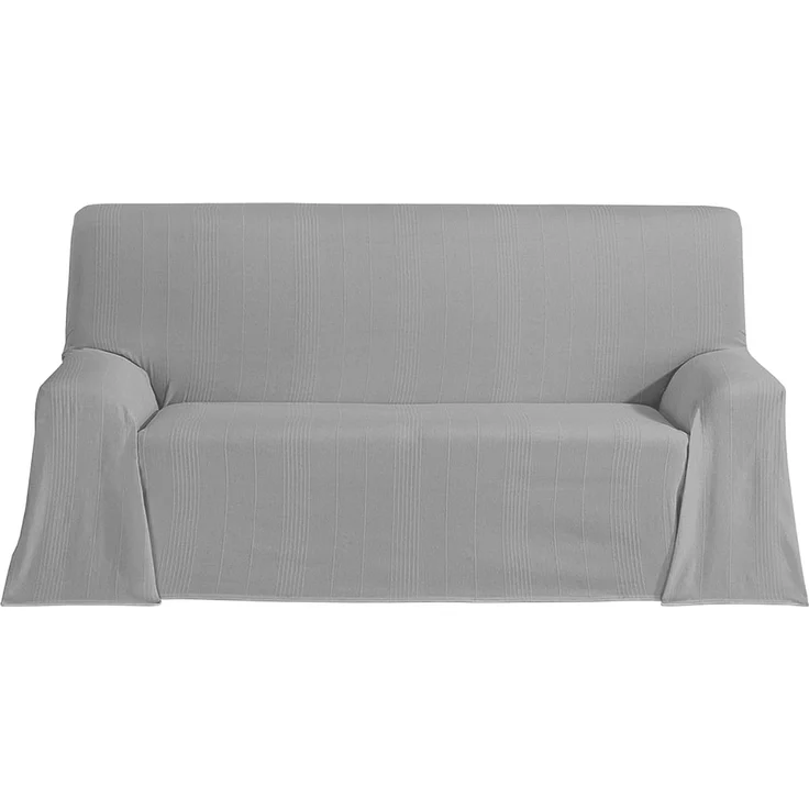 ECOMMERC3 Mehrzweck-Tagesdecke, Größe 180x260 cm, sowohl für Sofa als auch Bett, Mehrzweck-Tagesdecke, grau, dekorative Tagesdecke für Sofa, Bett, Sofaüberwurf, leicht und elegant