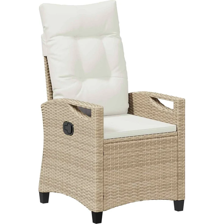 vidaXL Gartenstuhl 2 pcs Beige und Creme 56 x 60 x 112 cm 42026834 – Bild 4
