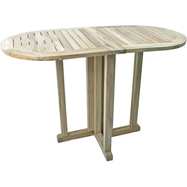 Balkontisch Solo aus Teak, B-Grade, unbehandelt