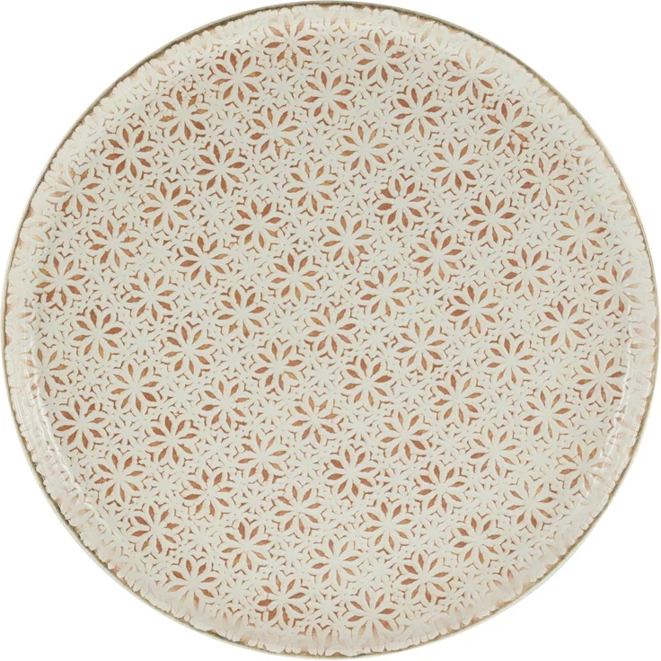 Speiseteller EMILIANA PEACH DH 28x3 cm gelb – Bild 1