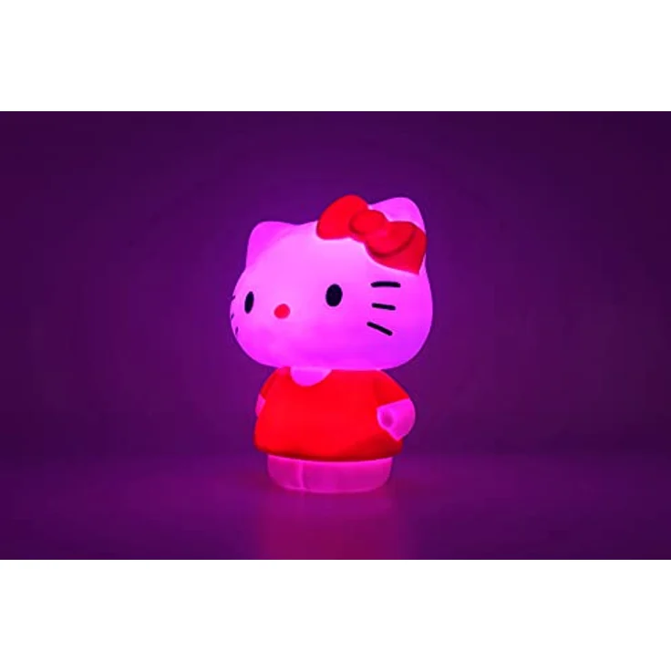 TEKNOFUN Hello Kitty Rot LED Lampe, 25cm mit 7 Farben und flexibler Gestaltung – Bild 4