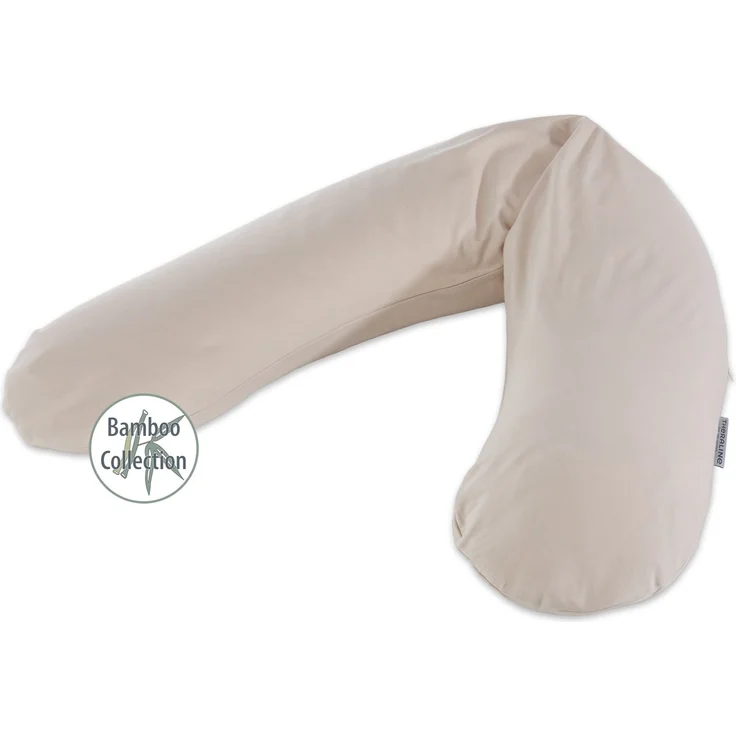 Theraline Stillkissen 190cm inkl. Bezug Kieselgrau Mikroperlenfüllung – Bild 1