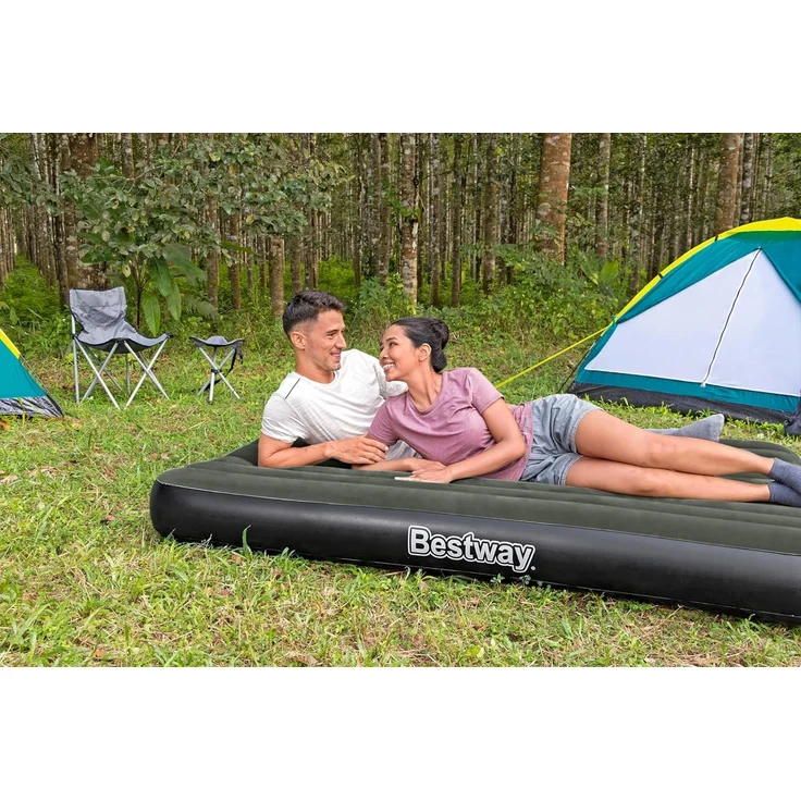 TriTech® Doppelluftbett mit mobiler, akkubetriebener Elektropumpe 203 x 152 x 25 cm – Bild 7