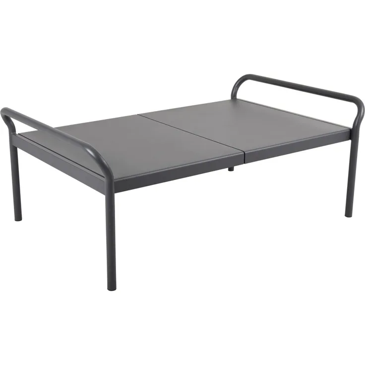 Gartencouchtisch Sling aus Aluminium, modern, pulverbeschichtet, anthrazit, 135x85x52 cm