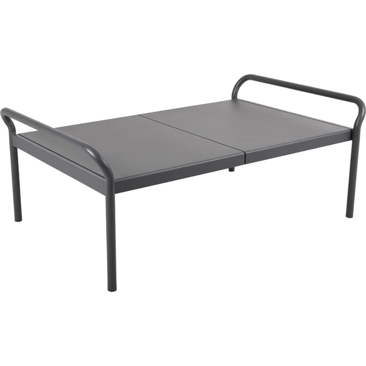 Gartencouchtisch Sling aus Aluminium, modern, pulverbeschichtet, anthrazit, 135x85x52 cm – Bild 1