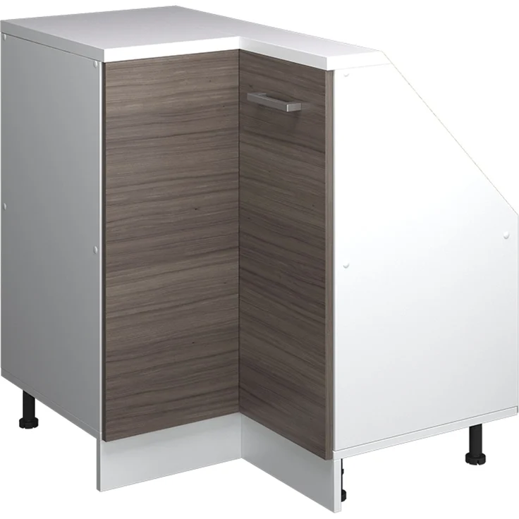 Eck-Küchenschrank für Dachschrägen R-Line Edelgrau 75.6 cm mit 1 Tür Vicco – Bild 1
