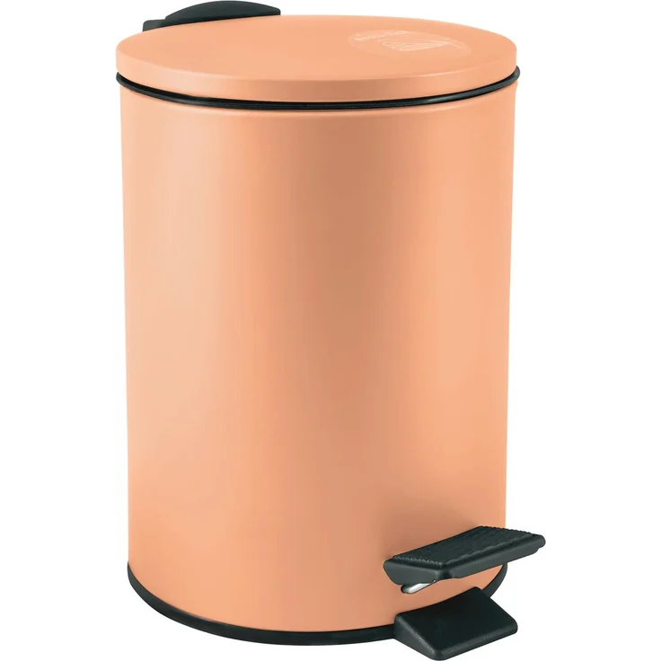 Spirella Adelar 3L Treteimer – Modernes Design – 16,8 x 16,8 x 25 cm – Mattes Pfirsichfarben – Geruchsdichter Deckel – Ideal für Küche und Bad – Strapazierfähiges Material – Bild 1