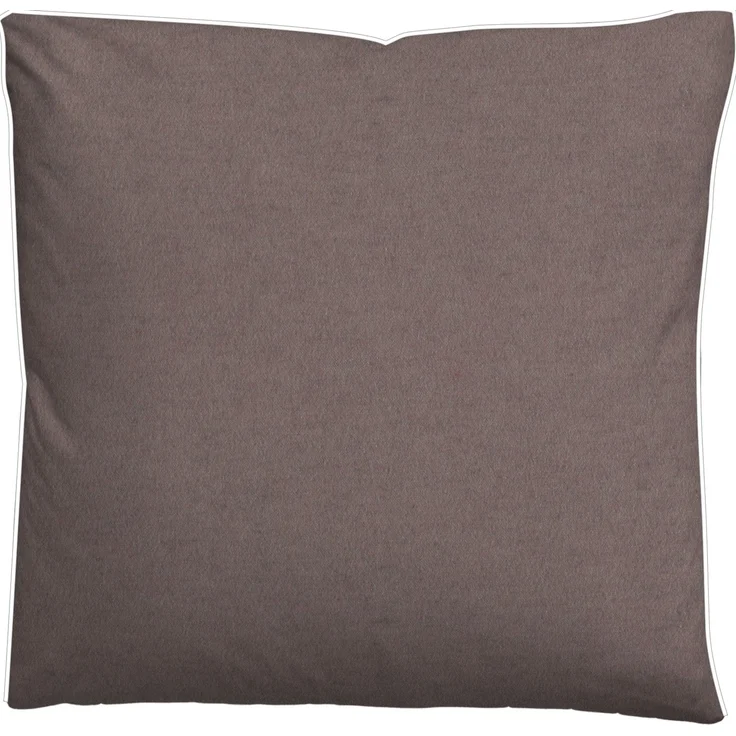 biberna Melange-Flanell Bettwäsche 0840500 MELANGE UNI, braun, 1x 135x200 cm + 1x 80x80 cm – Bild 3