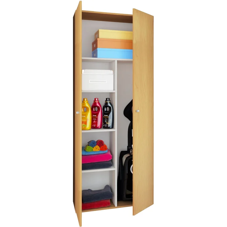 VCM Mehrzweckschränke Vandol 912124 Buche B. 70 x H. 178 x T. 40 cm – Bild 1