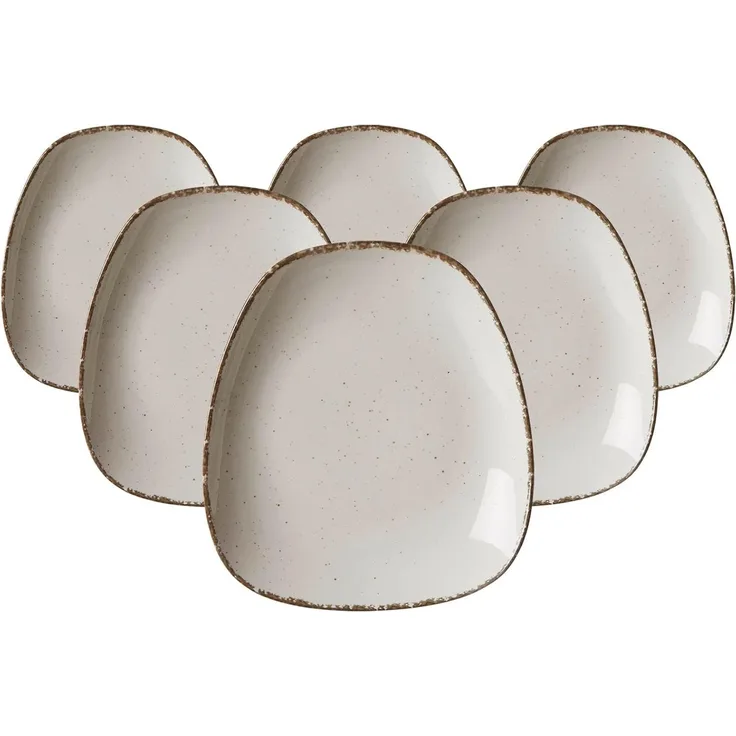 Ritzenhoff & Breker Casa Beilagenteller 19 x 16,5 cm 6er Set beige