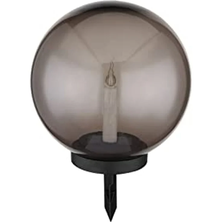 GLOBO LIGHTING LED Solarleuchte, Dämmerungssensor, LED fest integriert, Warmweiß, 2er Set Solarkugeln Kerze-n Outdoor Leuchtkugeln Solarlicht, Ø38,5cm – Bild 7