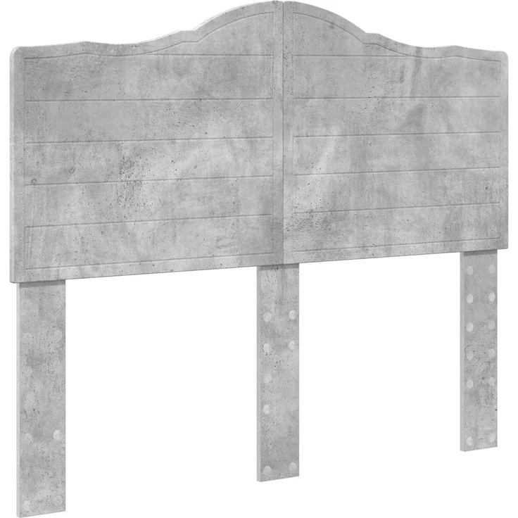 vidaXL Bettrahmen Beton Grau 135 x 190 cm Massives Kiefernholz 3413320 – Bild 5