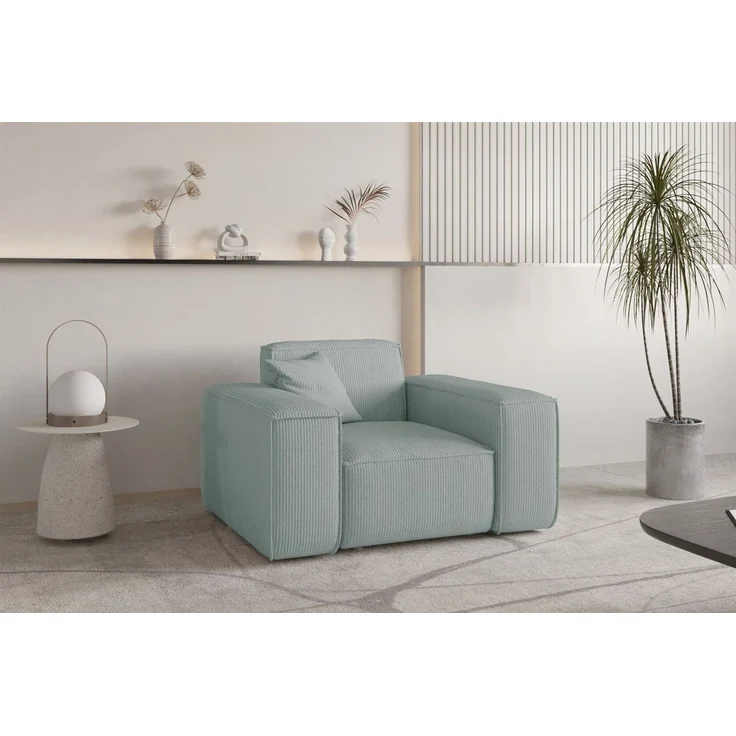 Sessel Designersessel CELES PREMIUM in Stoff Scala Saphirblau – Bild 1