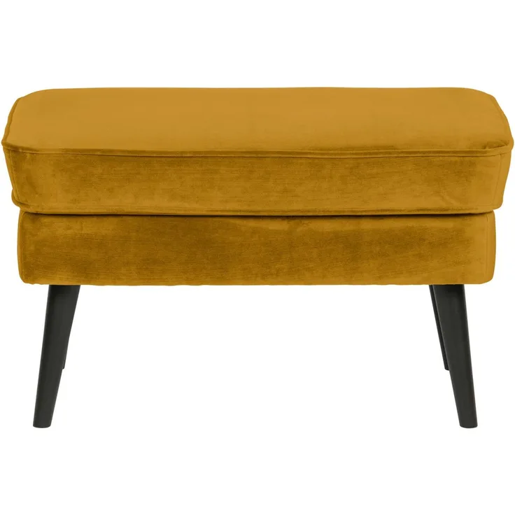 Hocker Rocco Samt, Gelb