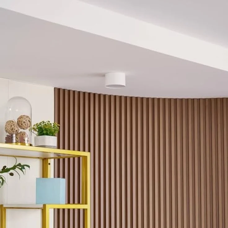 Lindby Deckenstrahler Nivoria, LED, Metall, Weiß warmweiß IP20, LED 9 W gesamt, warmweiß – Bild 3