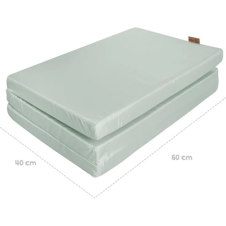 roba Reisebettmatratze 60 x 120 cm 'roba Style frosty green' inkl. Tragetasche – Bild 6