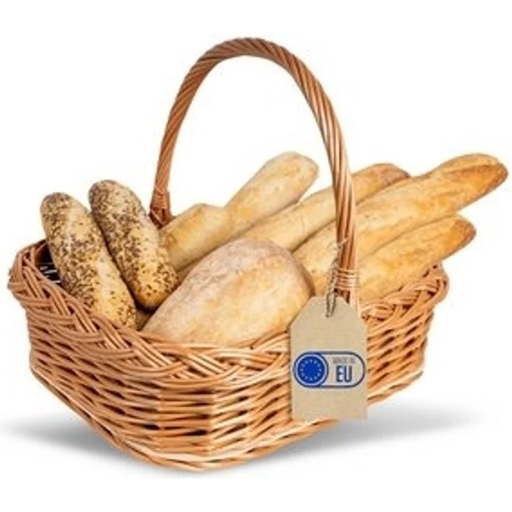 Creative Home Tablett Weidentablett Korbtablett mit Henkel, Boden aus unbehandeltem – Bild 6
