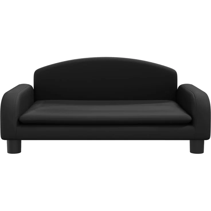 vidaXL Kindersofa Schwarz 70x45x30 cm Kunstleder 3196363 – Bild 2