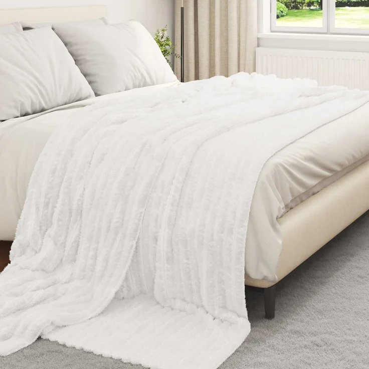 vidaXL Wohndecken 6 stk. Weiß 240 x 220 cm 8,76 kg Fleece 42016891 – Bild 3